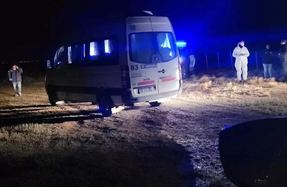 Encontraron el cuerpo de un hombre adentro de una trafic de una empresa petrolera