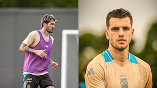 Los futbolistas de la Selección Argentina.