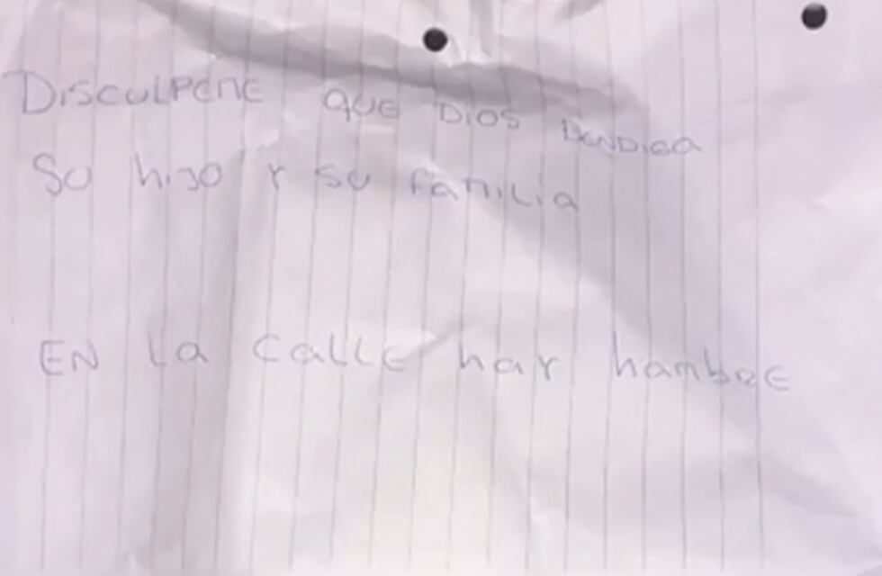 Robó en Córdoba, se arrepintió y devolvió una parte: “Discúlpeme, en la calle hay hambre”