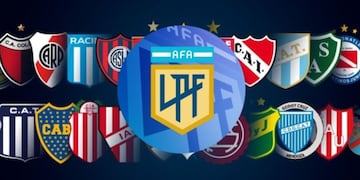 Escudos del fútbol argentino.