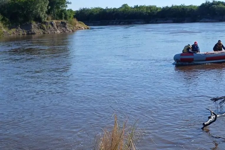 Río Gualeguay: desaparición de dos personas. Foto: Mario Ramón González.