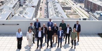 El vicejefe comunal de Corrientes junto a intendentes de otras capitales del país.