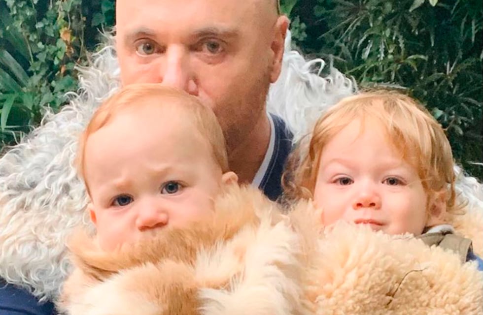 Germán Martitegui compartió tiernas fotos de las vacaciones junto a sus hijos