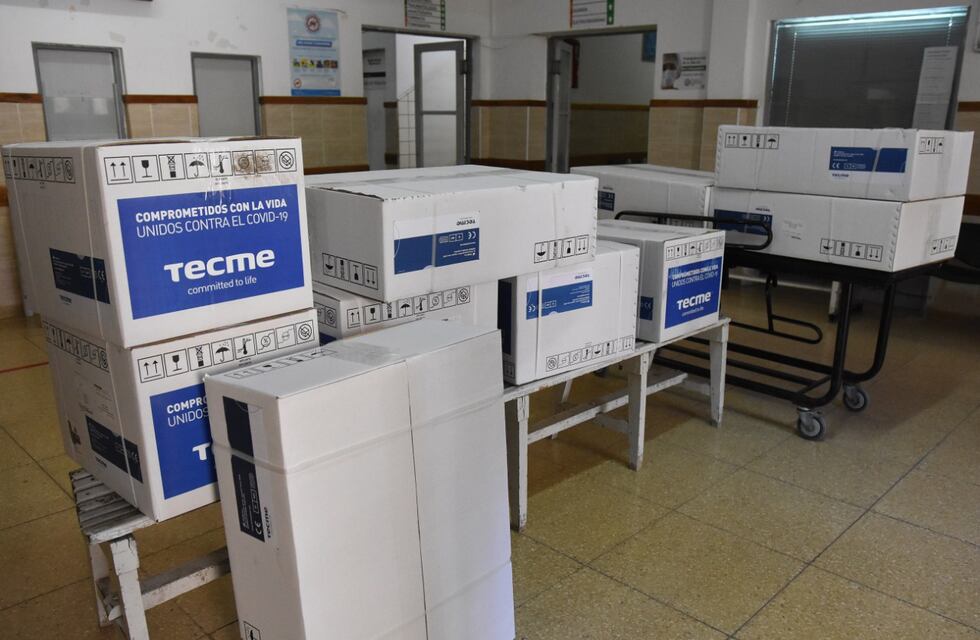 Llegaron respiradores para la nueva terapia que se monta en el módulo de calle Balcarce