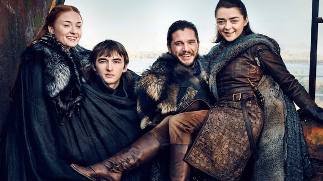 El elenco de Game of Thrones a pura risa.