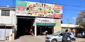 La verdulería de barrio Matienzo de la ciudad de Córdoba, donde ocurrió el robo.