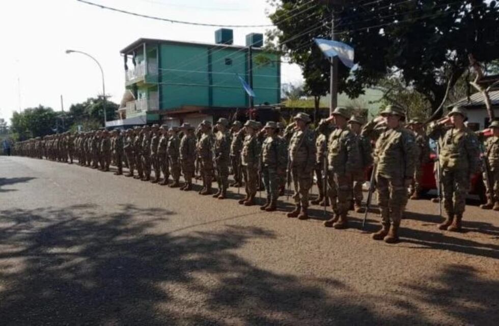 Puerto Iguazú: soldados que egresaron del Ejército Argentino juraron a la Bandera