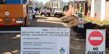 Red de gas natural en Gualeguaychú