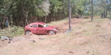 Leandro N. Alem: automovilista herido tras despistar con su vehículo.