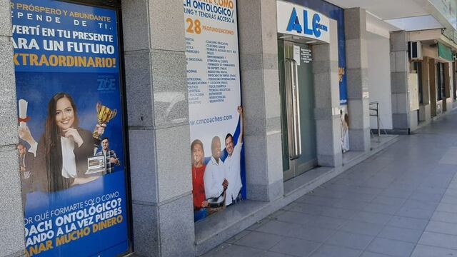 La oficina de Generación Zoe en Villa María, cerrada desde hace meses. (La Voz)