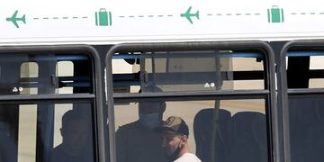 La "Pulga" llegó el miércoles al Aeropuerto Internacional "Islas Malvinas".