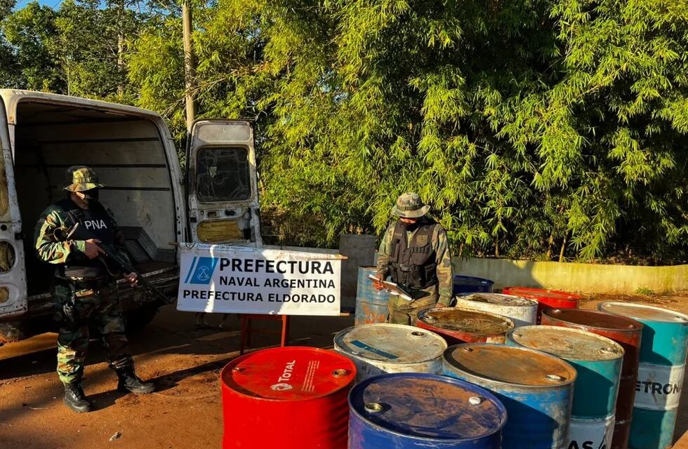 Prefectura incautó combustible en Eldorado