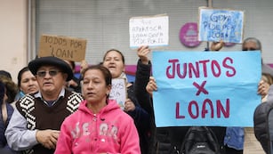 Continúa la búsqueda de Loan Peña. (Clarín)