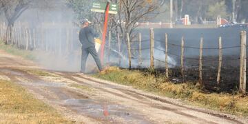 Incendio en El Fuertecito Bomberos Arroyito