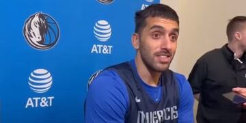 Facundo Campazzo habló con la prensa luego de su arribo a los Mavs.