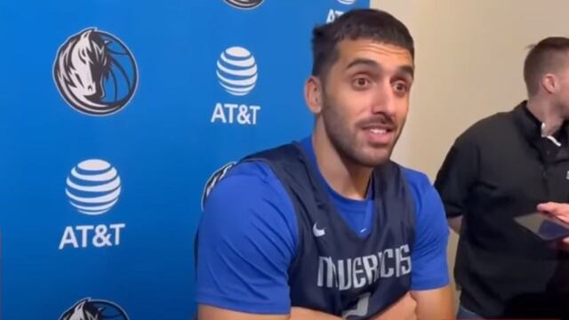 Facundo Campazzo habló con la prensa luego de su arribo a los Mavs.