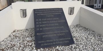 Cenotafio o memorial para recordar a los caídos en Malvinas nacidos en el Departamento Castellanos