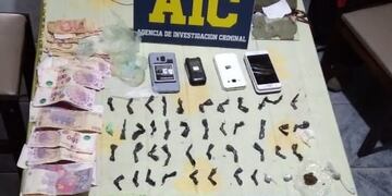 Material secuestrado por la Justicia Federal en Frontera