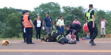 San Pedro: atropellan a un efectivo policial que realizaba pericias.