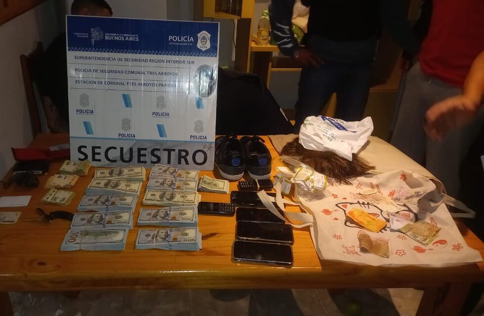 Tres Arroyos: estafan en 100 mil dólares a una abuela y el rápido accionar policial logró recuperar el dinero y detener a los estafadores