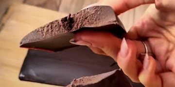 Chocolate casero y sin azúcar.