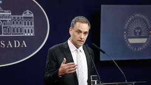El vocero presidencial, Manuel Adorni. Foto: Presidencia