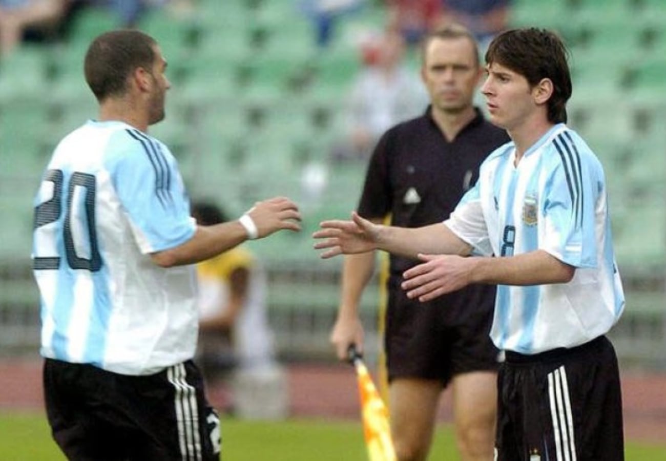 Messi, el día de su debut en la Selección Argentina.