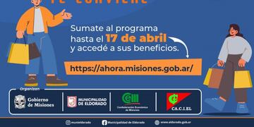 Continúa la inscripción para “Eldorado te Conviene”.