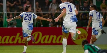 Gol de Gastón Benavídez y victoria de Talleres frente a San Martín en Cuyo (Prensa Talleres).