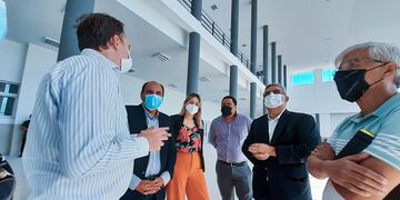 Jalil y Saadi recorrieron el nuevo Politécnico del sur capitalino