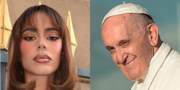 La vez que Tini Stoessel conoció al Papa Francisco.