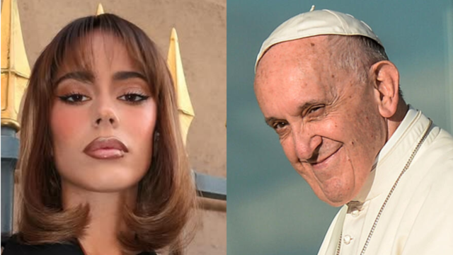 La vez que Tini Stoessel conoció al Papa Francisco.