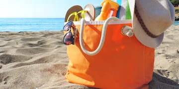 Esta es una manera de hacer un bolso playero.