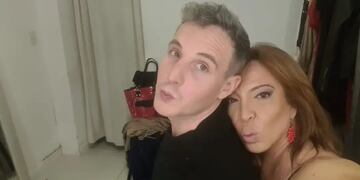 Lizy Tagliani y Sebastián Nebot, muy enamorados.