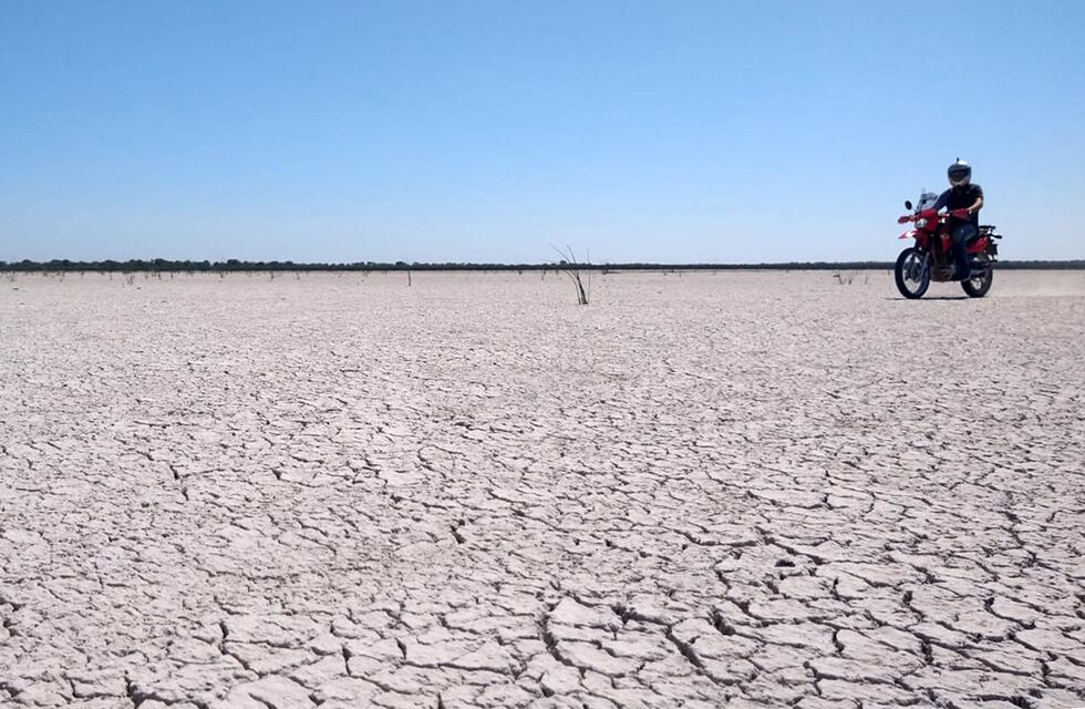 Se secó el humedal del balneario de Laguna Paiva