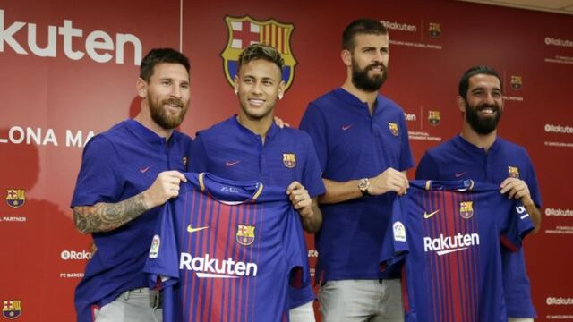 Rakuten era el principal sponsor en la camiseta del Barcelona.