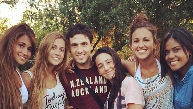 Antonela Roccuzzo y su familia