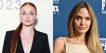 Sophie Turner y Angelina Jolie.
