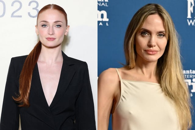 Sophie Turner y Angelina Jolie.