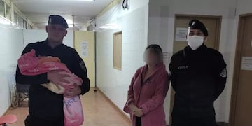 Policías de Bernardo de Irigoyen lograron reanimar a una beba de tan solo un mes de vida.