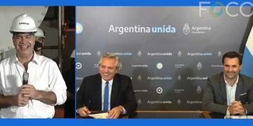 Vía teleconferencia el gobernador del Chaco junto al presidente inauguraron las dos plantas de biomasa