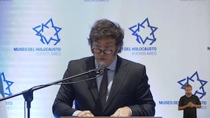 Javier Milei en el Día Internacional en Memoria de las Víctimas del Holocausto.