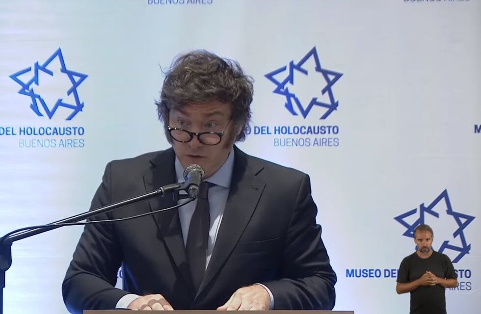 Milei en el acto por el Día Internacional en Memoria de las Víctimas del Holocausto: “Argentina no silencia frente al terror de Hamás”
