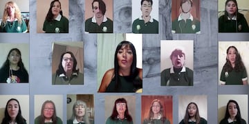 El Coro y Ensamble Instrumental del Liceo Agrícola y Enológico de la UNCuyo está compuesto por alumnos, profesores, egresados y hasta padres de estudiantes del establecimiento. Es todo parte de un proyecto social e inclusivo. Foto: Captura Internet.