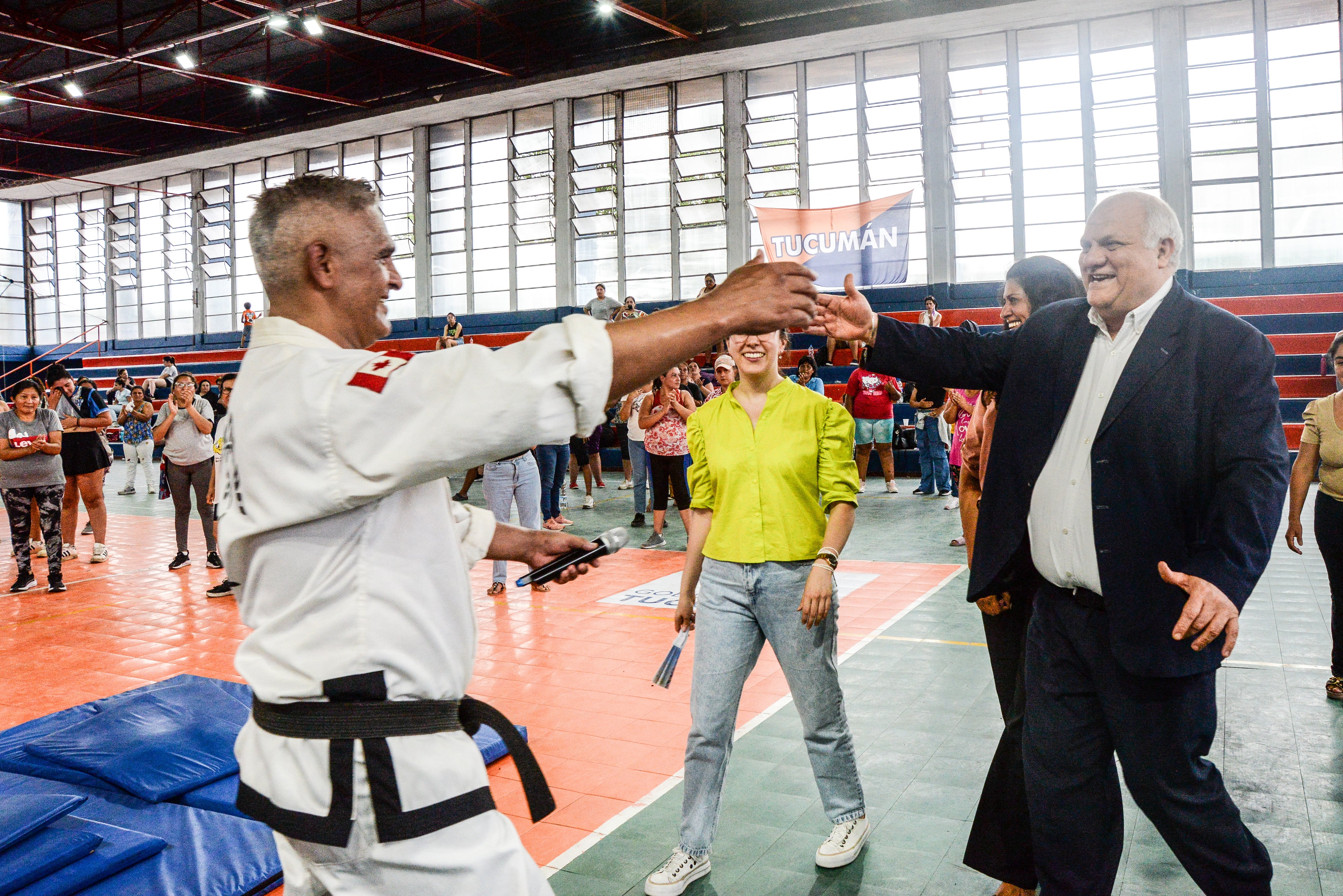 La actividad estuvo a cargo del profesor Cayatta y fu encabezada por el ministro Masso.