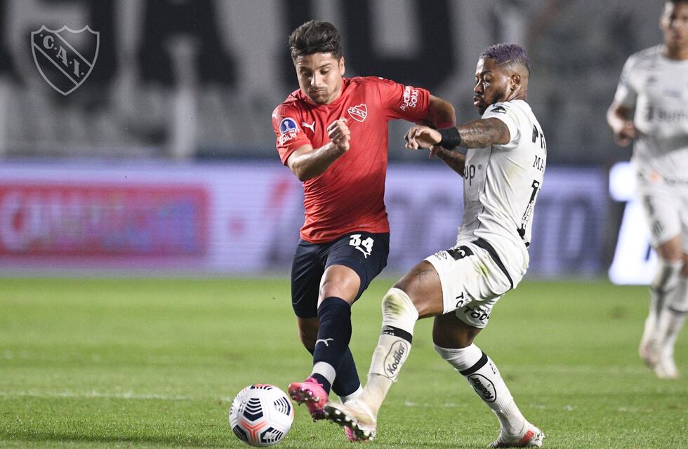 Copa Sudamericana: Independiente cayó 1-0 ante Santos por la ida de los octavos de final