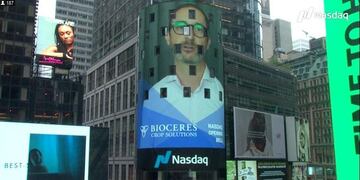 Bioceres llegó a Nasdaq. (@Nasdaq)