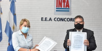 Alfredo Francolini celebró un convenio junto a INTA Concordia