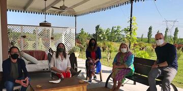 Una de las últimas fotos en las que Vidal; Carrió y Rodríguez Larreta se mostraron juntos