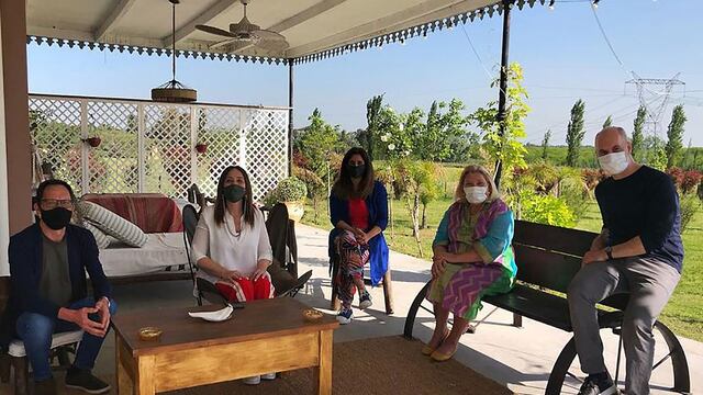 Una de las últimas fotos en las que Vidal; Carrió y Rodríguez Larreta se mostraron juntos